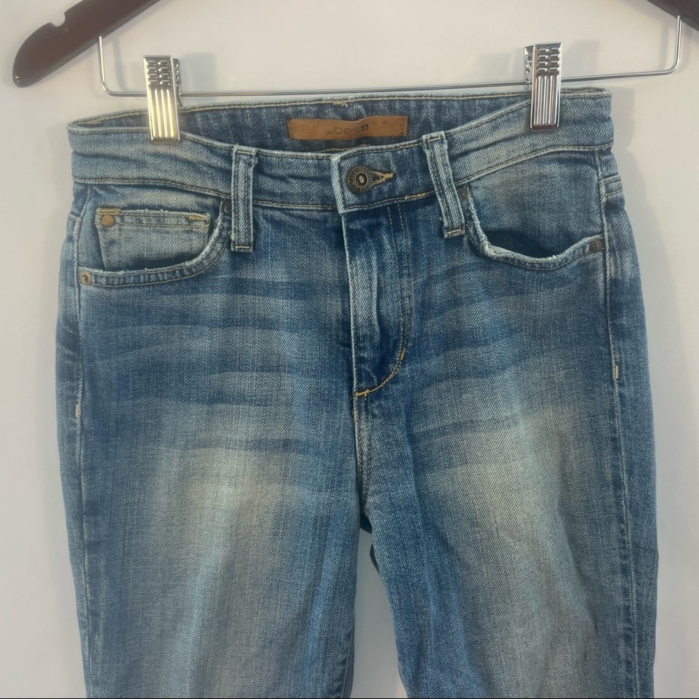 Joe’s Jeans Womens Size 24 High Rise Straight Ankle Jeans Distressed USA Stretch - Picture 2 of 8